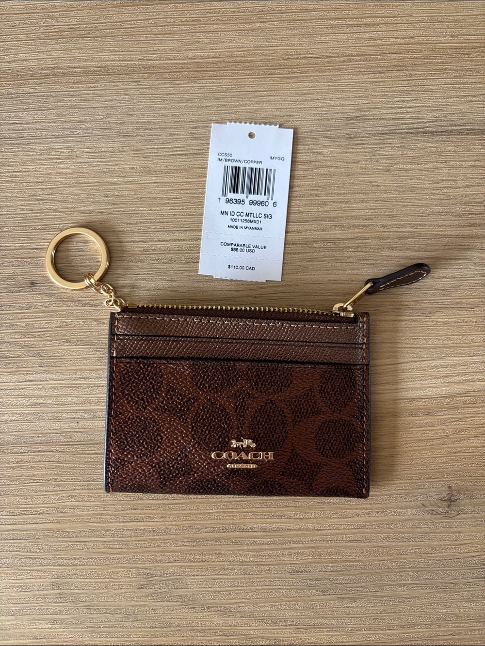 Coach Mini ID Card Case Wallet - Picture 4 of 4